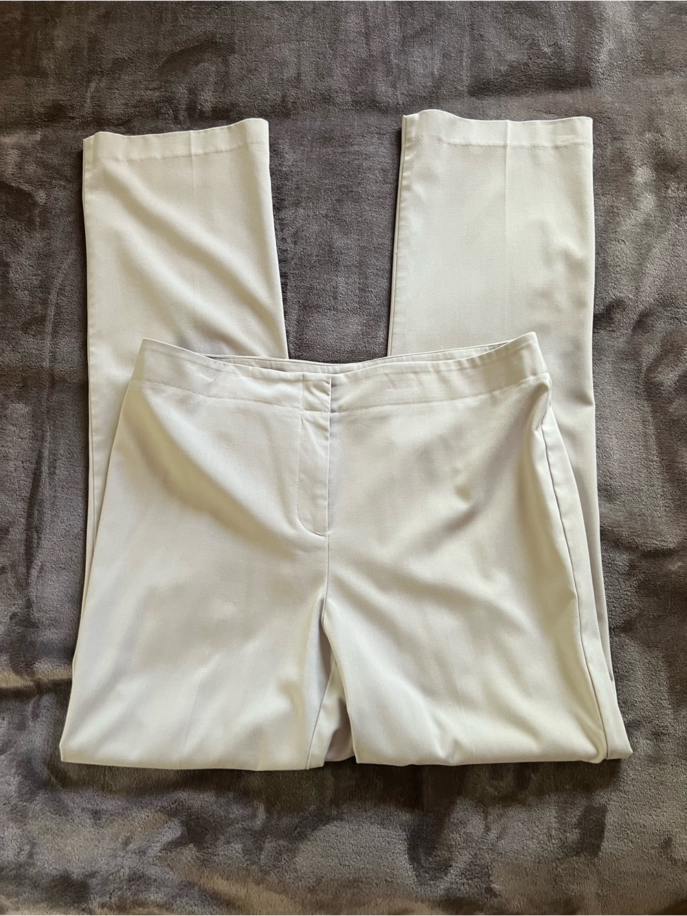 Chico's Cream Straight-Leg Trousers